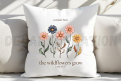 Flourish like a flower psalms 103 15 Sublimation PNG Product Image 4