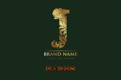 Flourishing elegance initial J letter monogram logo Product Image 1