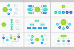 Animated Organizational and Flowcharts PowerPoint Template Product Image 2
