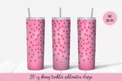 Spring Tumbler Sublimation Wrap. Floral Tumbler Design Product Image 1