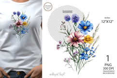 Wildflowers png clipart sublimation| Provence |flora png Product Image 2