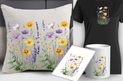 Wildflowers png clipart sublimation| Provence |flora png Product Image 2