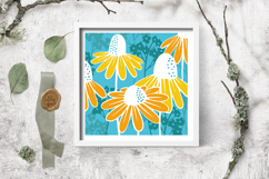 Flower layered paper cut SVG design/ layered papercut Product Image 2