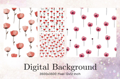 Flower Pattern Background Wallpaper Digital Paper_2 Product Image 1