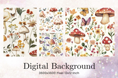 Flower Pattern Background Wallpaper Digital Paper_30 Product Image 1