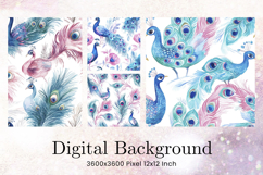 Flower Pattern Background Wallpaper Digital Paper_35 Product Image 1