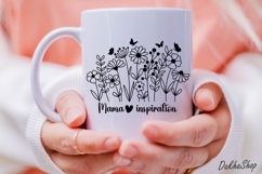 Flower SVG Flower Meadow SVG Wildflower SVG Flower Line art. Product Image 7