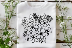 Flower Bouquet Svg, Flower Svg, Flower Succulent Plant Svg Product Image 2