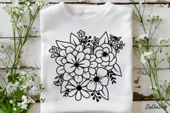 Flower Bouquet Svg, Flower Svg, Flower Succulent Plant Svg Product Image 2