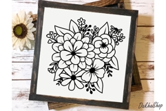 Flower Bouquet Svg, Flower Svg, Flower Succulent Plant Svg Product Image 8