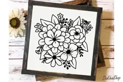 Flower Bouquet Svg, Flower Svg, Flower Succulent Plant Svg Product Image 8