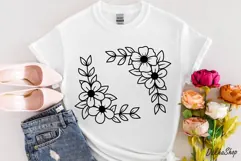 Flower SVG Floral SVG Flower Corner SVG Flower Wedding SVG Product Image 4