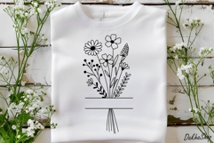 Flower Split Monogram Svg, Floral Bouquet Svg, Flowers Svg. Product Image 7