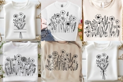 Flower Svg, Flower Meadow Svg, Wildflower Svg, flowers Svg. Product Image 2
