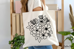 Flower Bouquet Svg, Flower Svg, Flower Succulent Plant Svg Product Image 6