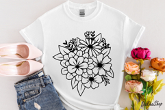 Flower Bouquet Svg, Flower Svg, Flower Succulent Plant Svg Product Image 2