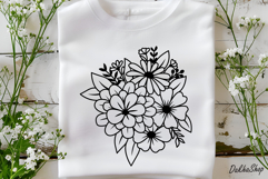 Flower Bouquet Svg, Flower Svg, Flower Succulent Plant Svg Product Image 5