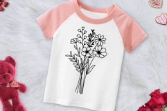 Flower Split Monogram Svg, Floral Bouquet Svg, Flowers Svg. Product Image 4