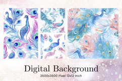 Flower Pattern Background Wallpaper Digital Paper_37 Product Image 1