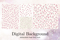 Flower Pattern Background Wallpaper Digital Paper_39 Product Image 1