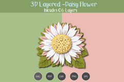 3D Layered Daisy Flower Product Image 3