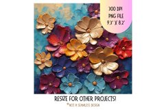 Flower 3d Tumbler Wrap  Bright 3d Sublimation Tumbler Png 