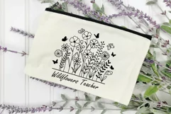 Wildflower Svg Flower Svg Flower Meadow Svg Flower Line Art. Product Image 10