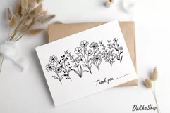 Flower Svg, Flower Meadow Svg, Wildflower Svg, flowers Svg. Product Image 10
