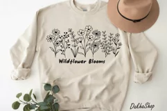 Flower Svg, Flower Meadow Svg, Wildflower Svg, flowers Svg. Product Image 4