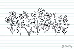 Flower Svg, Flower Meadow Svg, Wildflower Svg, flowers Svg. Product Image 2