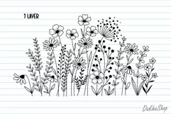 Flower Svg, Flower Meadow Svg, Wildflower Svg, flowers Svg. Product Image 2