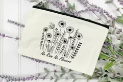 No rain No Flowers Svg, Flower Svg, Flower Line art. Product Image 11