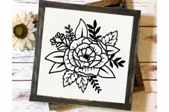 Flower svg, Flower Bouquet Svg, Flower Line Art Product Image 5