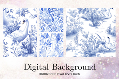 Flower Pattern Background Wallpaper Digital Paper_43 Product Image 1