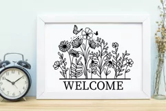 Flower Svg, Flower Meadow Svg, Wilflower Svg, Flower Border Product Image 10