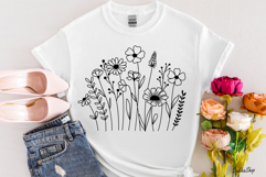 Flower Svg, Flower and Butterfly Svg, Flower Line Art. Product Image 6