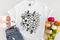 Flower Svg, Flower Bouquet Svg, Floral line art, flowers Svg Product Image 7