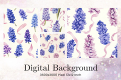 Flower Pattern Background Wallpaper Digital Paper_9 Product Image 1