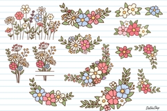 Retro Groovy Flower PNG, Boho Flower PNG, Flowers Cliprat Product Image 12