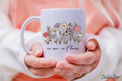 Retro Groovy Flower PNG, Boho Flower PNG, Flowers Cliprat Product Image 10