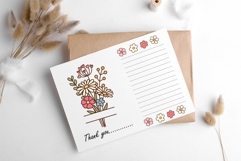 Retro Groovy Flower PNG, Boho Flower PNG, Flowers Cliprat Product Image 9