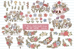 Retro Groovy Flower PNG, Boho Flower PNG, Flowers Cliprat Product Image 1