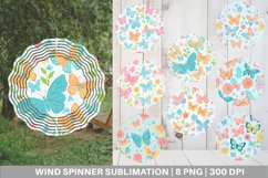 Flower and Butterfly Wind Spinner | Sublimation Spinner Desi Product Image 1