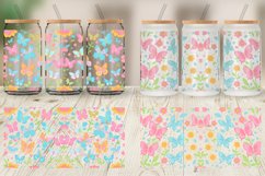 Flower and Butterfly Glass Can Wraps Product Image 3