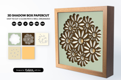 Daisy Flower Arrangement Layered Shadow Box Product Image 2