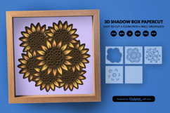 Sunflowers Flower Arrangement Layered Shadow Box Product Image 3