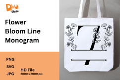 Flower Bloom Line Monogram Product Image 1