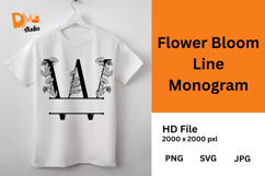 Flower Bloom Line Monogram Product Image 1