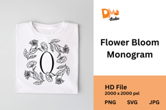 Flower Bloom Monogram Product Image 1