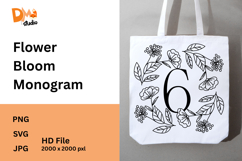 Flower Bloom Monogram Product Image 1